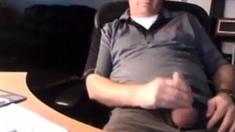 Handsome dad exposing his penis