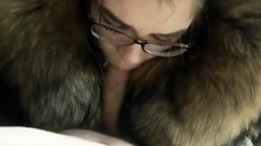 Racoon fur blowjob