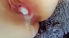 Pussy Gushes A Load Of Cum