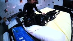 Hinako House of Bondage - Black Rubber Inflatable Session