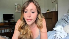 Stacked brunette goes solo toys and masturbation