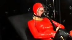 Solo fetish hoe toys her pussy with cucumber and loves it