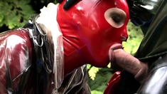 Beautiful fetish anus actions with latex and bdsm