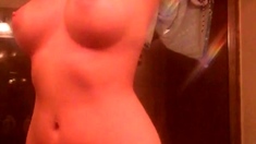 Curly Blonde Teen Records Solo Dildo Masturbation More at