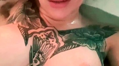 Chubby Brunette Big Boobs Dildo Masturbation