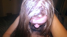 Amateur blondes pov blowjob and hardcore fun with lucky dude