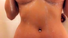 Big boobs milf masturbates with her dildo