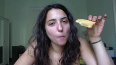Penelope | Sexy_Eating Tongue Chewed_Food Mouth Spit_Food