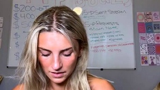 Naked Blonde Teen Girl Pussy Masturbation On Webcam