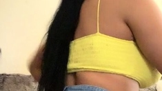 Hottest brunette solo webcam masturbation 2