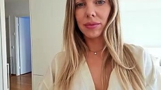 Lovely Blonde With Tight Pussy Masturbate Solo