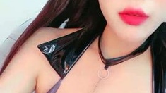 Blonde tight pussy babe solo toy fun in glamour masturbation