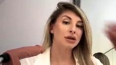 Amateur blonde having solo pleasure