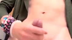 Fauxfox Standing Masturbation With Huge Cumshot