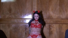 Slutty Halloween! Honey Birdette Lingerie And Wings Try On