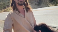 Roadside public blowjob from tattooed hottie Mag Numb