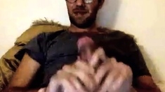 French Stud Shoots A Big Load - Amateur Webcam Solo