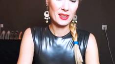 Mature Amateur in Latex on Webcam