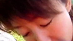 Amateur Asian outdoor bj