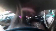 White girls sucking black dick in the car