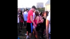 Horny chick at concert