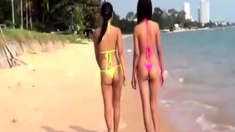 Sexy Young Thai girls in thong bikini