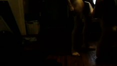 Lusty girl pleasures herself with a dildo before taking real man meat in