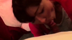 japanese cheating girl blow job